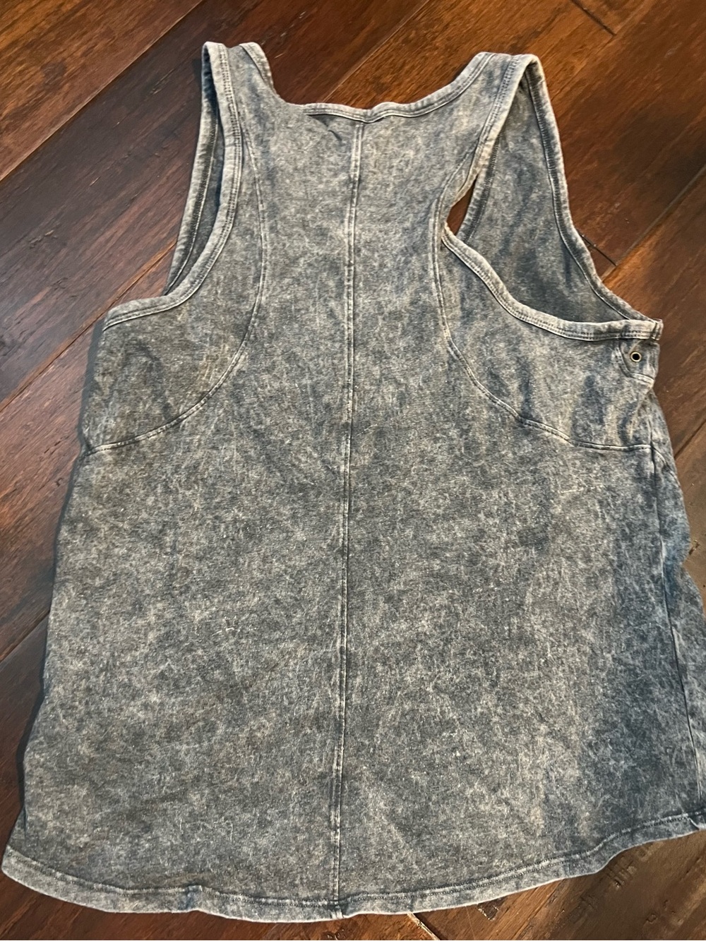 if it were me Mineral Wash Gray Racerback Tank - Picture 3 of 3